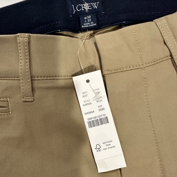 J Crew 484 Slim-fit Midweight Tech Pant for Men - Size W30/L32 - NEW. - Picture 2 of 14